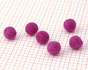 Violet Felt Round 15mm