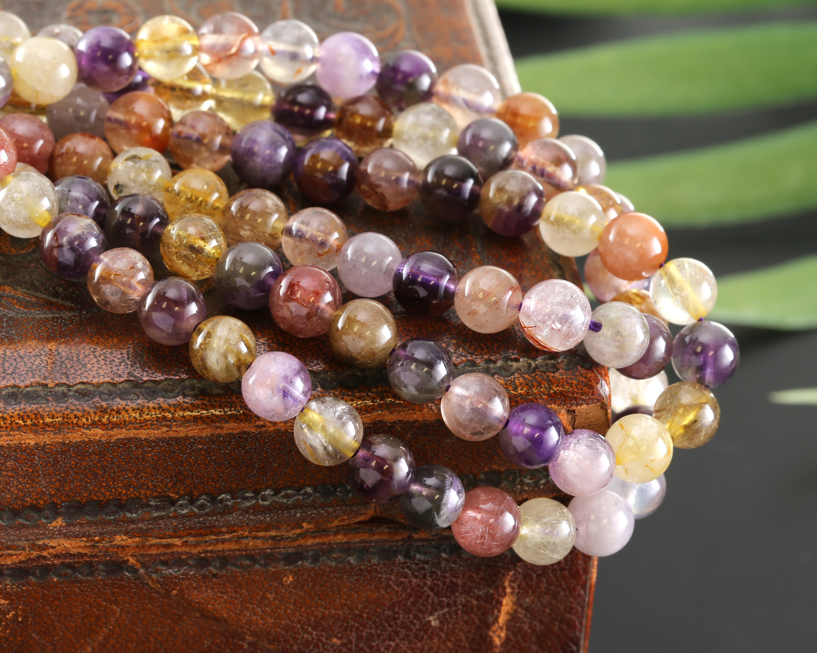 Rainbow Rutilated Quartz Round 6mm