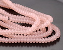 Pink Opal Glass Rondelle 5x8mm
