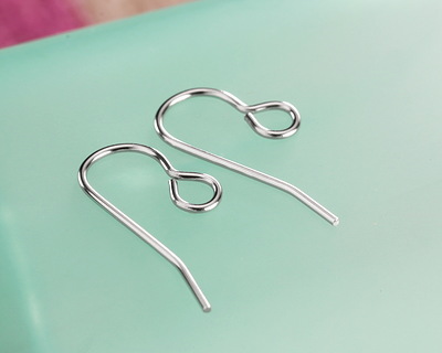 Stainless Steel Earwire w/ Loop 20x8mm