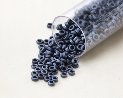 Miyuki Matte Gunmetal Spacer Bead 2.2mm
