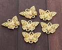 Satin Hamilton Gold (plated) Filigree Butterfly Focal Link 15x19mm