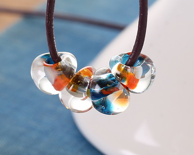 Unicorne Beads Glass Pop Prism Teardrop 9-10mm