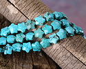 Turquoise Magnesite Microfaceted Star 8mm