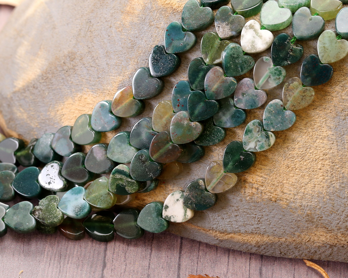 Fancy Jasper Heart 6mm