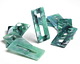 Zola Elements Emerald Marbled Acetate Rectangle Donut 22x49mm