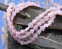 Czech Glass Pink Opal Star 6mm