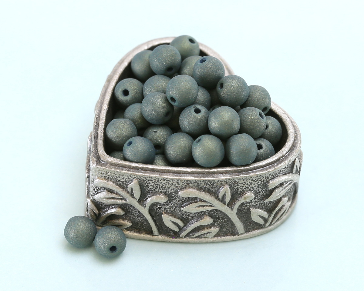 Czech Glass ColorTrends: Forest Shade Round 4mm