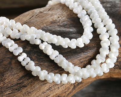 Mother of Pearl Peanut Beads 4x8mm