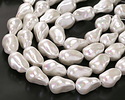 Pearly White Baroque Style Shell Pearl 23x14mm
