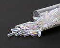 Miyuki Crystal AB Bugle Bead 6mm