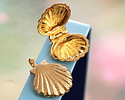 Nina Designs Bronze Scallop Shell Locket 25x34mm