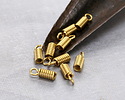 Mykonos Solid Brass Coil 2.2mm Cord End 11x4mm
