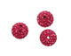 Fuchsia Pave Round 12mm