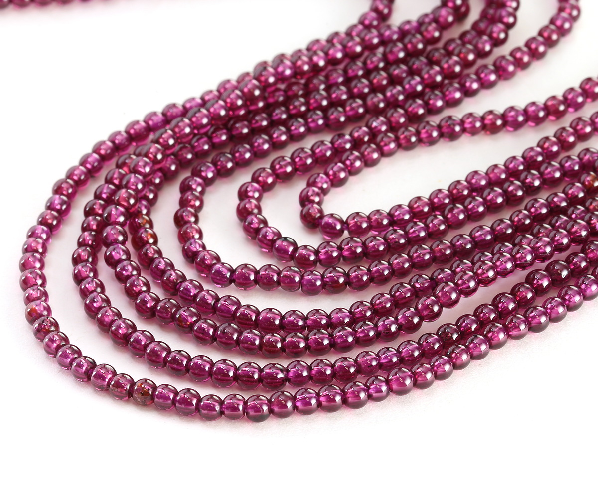 Rhodolite Garnet Round 3mm