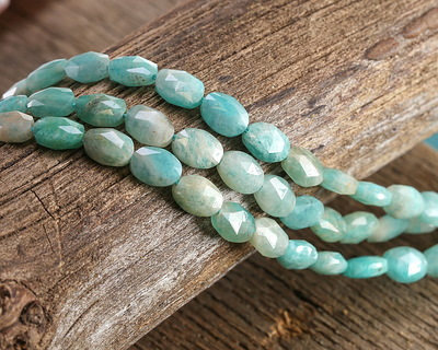 Brazil Amazonite (A) Microfaceted Oval 8x6mm