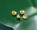 TierraCast 24K Gold (plated) Scalloped Bead Cap 4mm