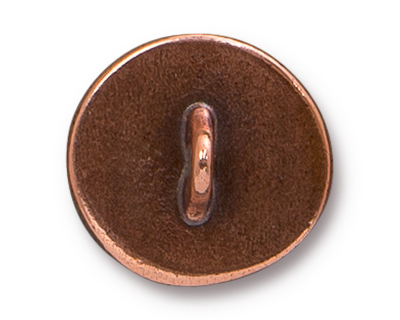 TierraCast Antique Copper (plated) Sand Dollar Button 16mm