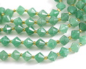 Green Aventurine (A) Faceted Bicone 8mm