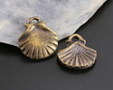 Mykonos Antique Brass (plated) Medium Scallop Focal 19mm