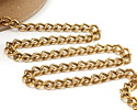 Antique Gold Finish Large Curb Chain