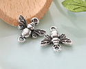 Antique Silver (plated) Bee Focal Link 15x16mm