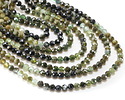 Green Tourmaline Ombré Microfaceted Round 4mm