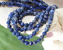 Blue Pietersite (A) Microfaceted Round 3mm