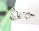 Cymbal Kastro II Antique Silver (plated) Ginkgo Bead End 14x16.5mm