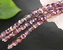 Czech Glass Crystal w/ Metallic Lilac Sunset Luster Fire Polished Round 6mm