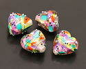 Grace Lampwork Surprise Party Heart 19-20mm
