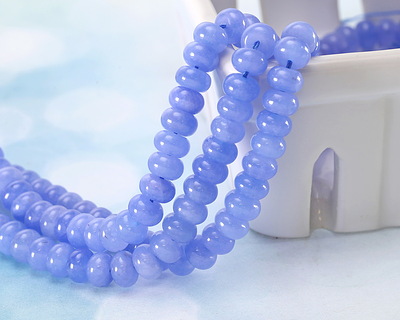 Sky Blue Agate Rondelle 5x8mm