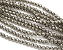 Golden Pyrite Faceted Round 6mm