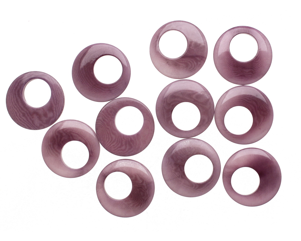 Tagua Nut Violet Gypsy Hoop 25mm
