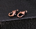 Antique Copper (plated) Lobster Clasp 12x7mm