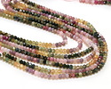 Tourmaline (Ombré) Faceted Rondelle 3x4mm