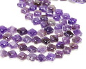 Amethyst Faceted Quatrefoil 13mm