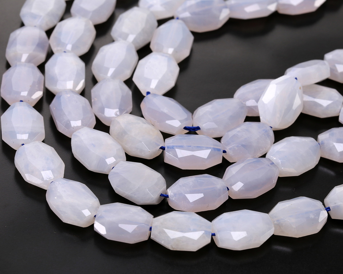 Blue Rose Quartz Faceted Slab 12x16mm