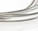 Beadalon Silver (plated) French Wire, 0.70mm, 1m/3.28ft