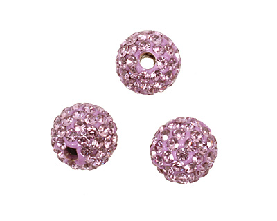 Lilac Pave Round 8mm