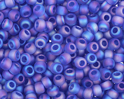 Perline Toho Round 11/0 #167BDF – Transparent Rainbow Frosted Teal – Tubo Da 8 Grammi