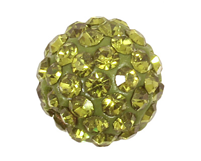Olivine Pave Round 8mm (1.5mm hole)