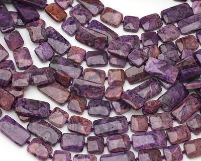 Purple Crazy Lace Agate Thin Pillow & Square Mix 15x15-30mm
