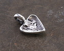 Mykonos Antique Silver (plated) Folksy Heart Focal 11x23mm