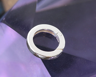 Nina Designs Sterling Silver Round Removable Charm Holder 10mm