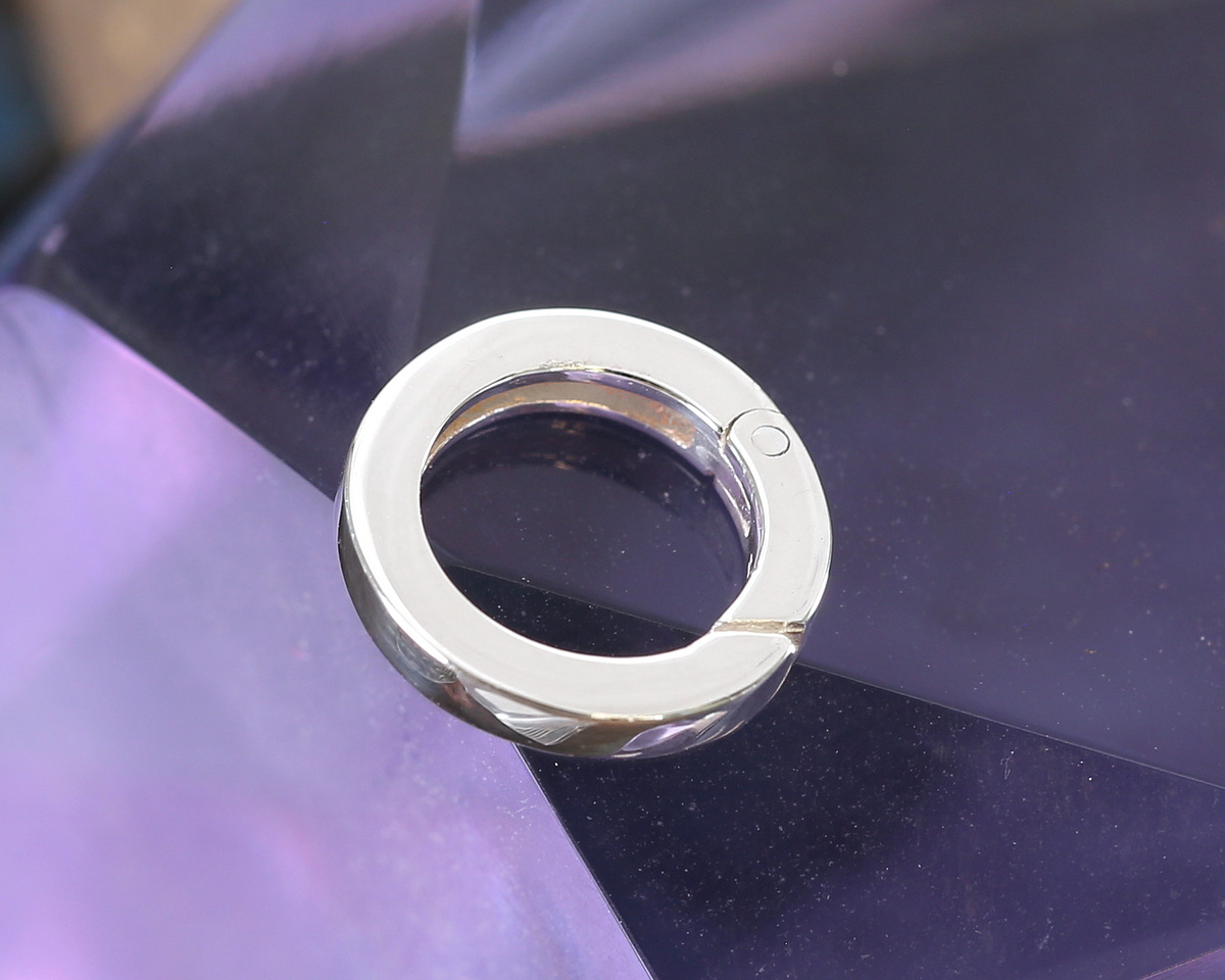 Nina Designs Sterling Silver Round Removable Charm Holder 10mm