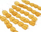 Desert Gold Beach-Style Glass Flat Freeform 15x13-15mm