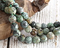 African Turquoise Faceted Round (Large Hole) 8mm Beads