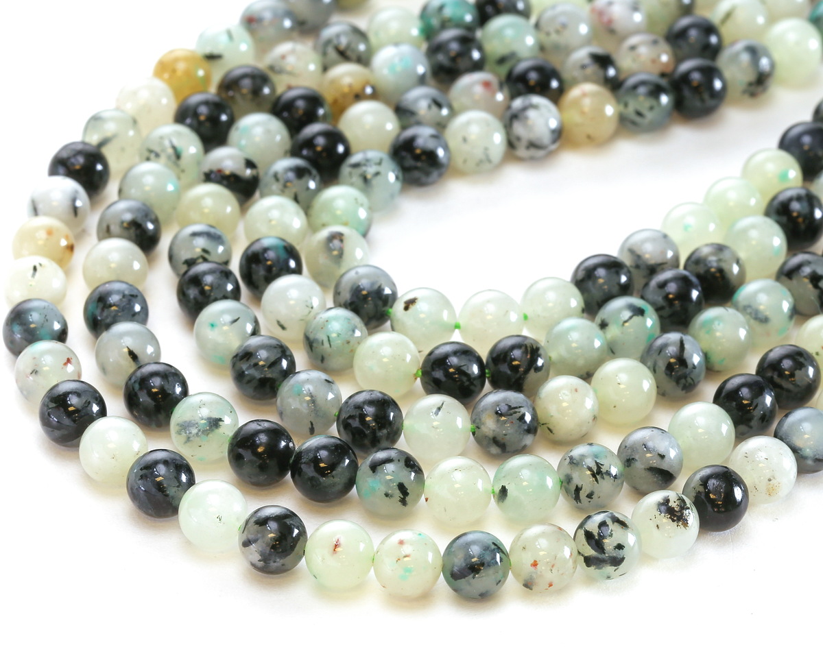 Chrysocolla w/ Tourmaline Round 6mm