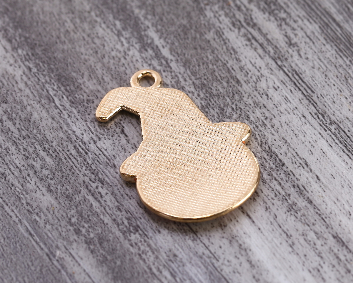 Enamel Witchy Jack 'O Lantern Focal 20x30mm